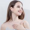 Zircon Stud Earrings Personalized Micro-Set Crystal Popular Necklace, Jewelry Small Set Chain