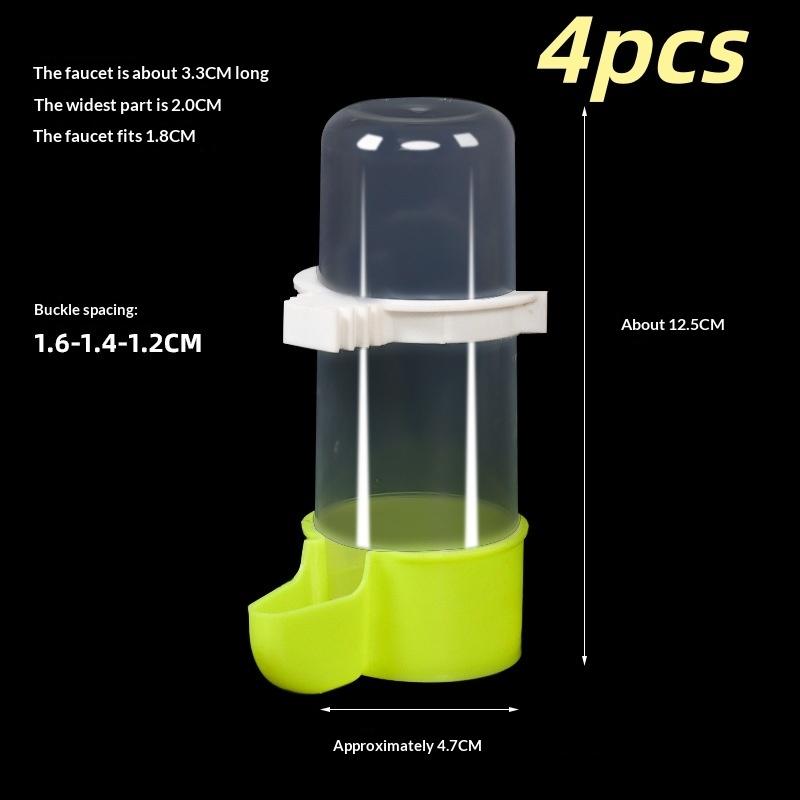 2/4/8/12Pcs Automatic Cage Hanging Parrot Water Dispenser 240ML Bird Feeder For Small Medium Large Bird Pet Cage Accessories