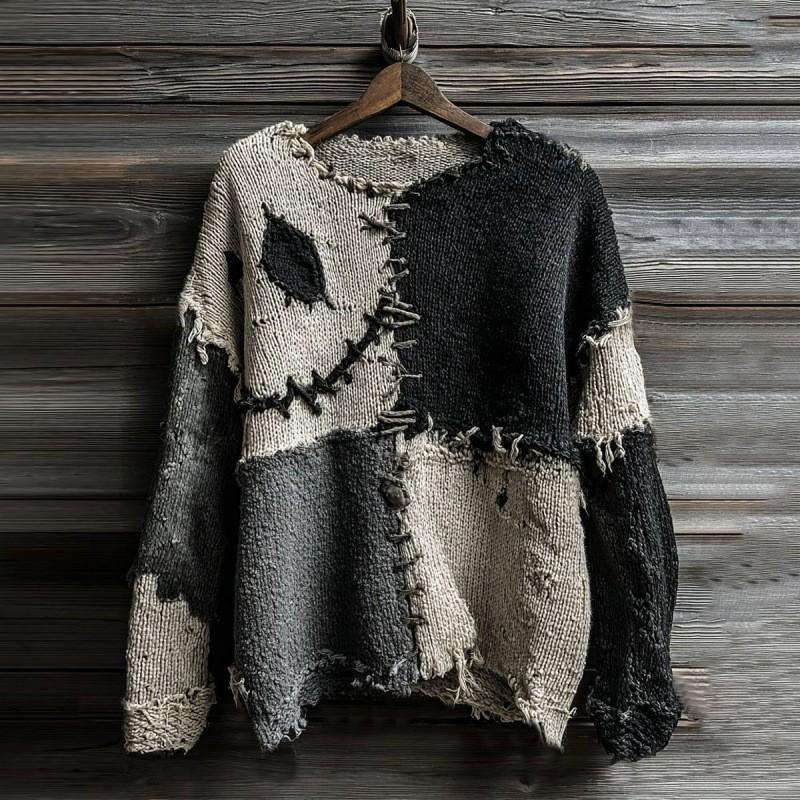Halloween 3D Digital Print Womens Loose Fit Crew Neck Sweatshirt Soft Comfortable Casual Streetwear