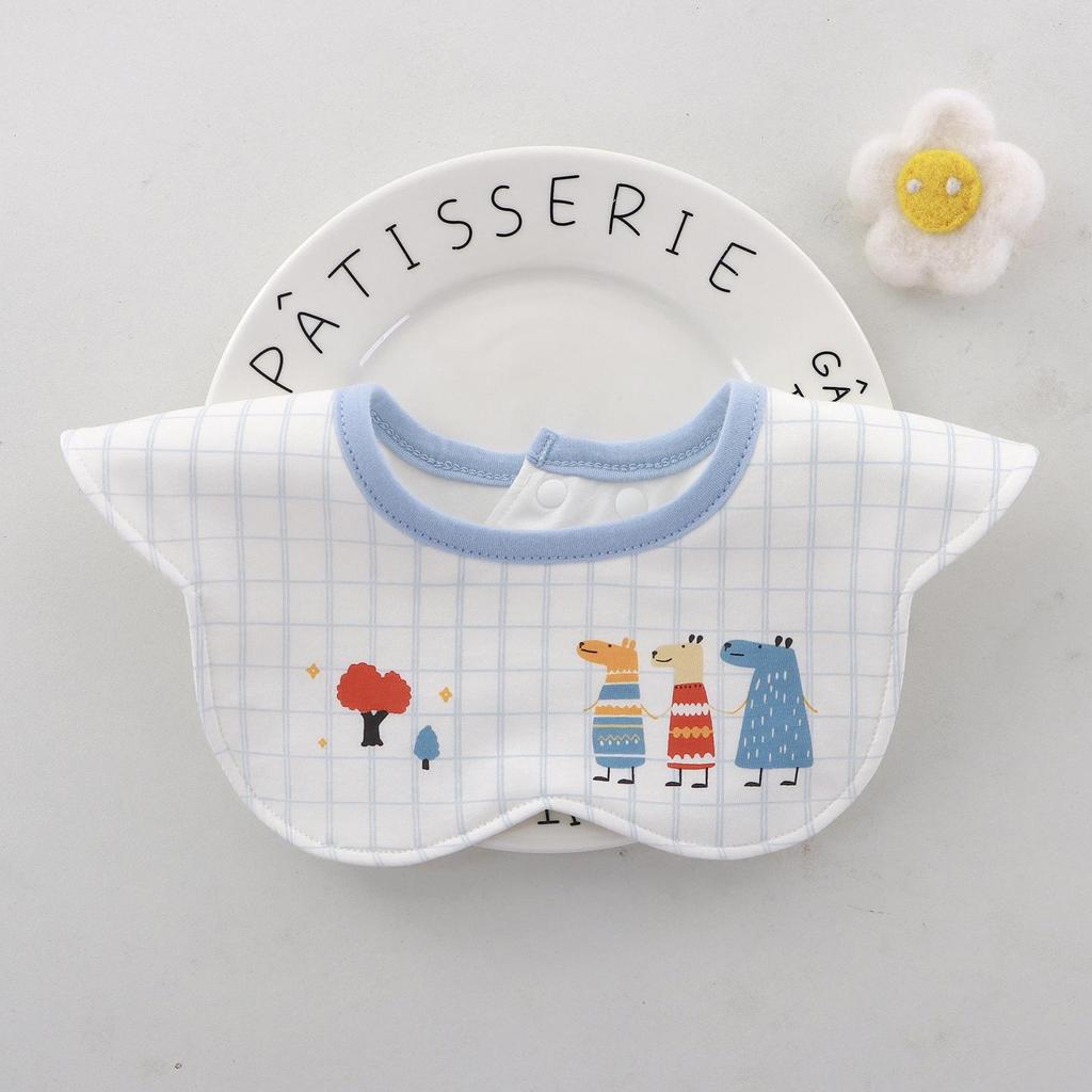Yi Wan Bao A-Grade Cotton Antibacterial Waterproof Baby Bibs