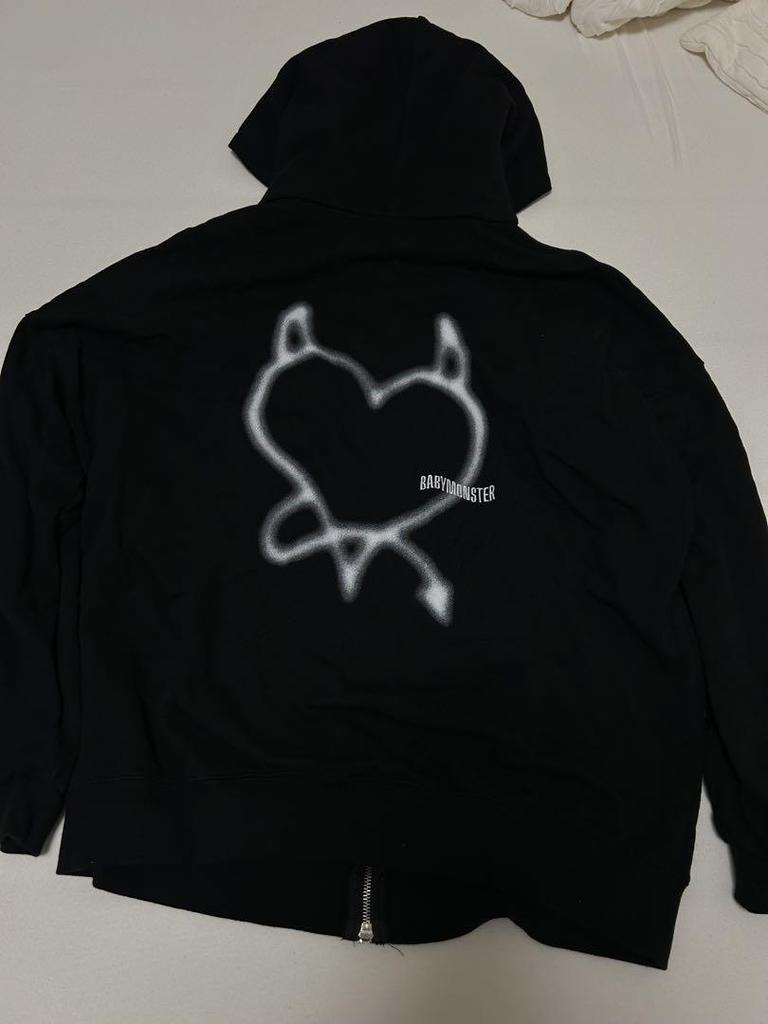 [USED] Babymonster Babymon Zip Hoodie in Black