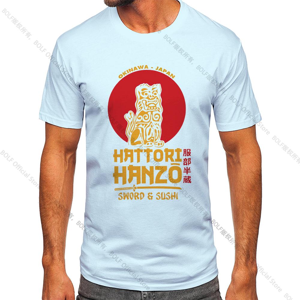 

Men s Hattori Hanzo Printed T-shirt 100% Cotton Harajuku Classic Tees for Men Women Casual Shirt Tops Wear M