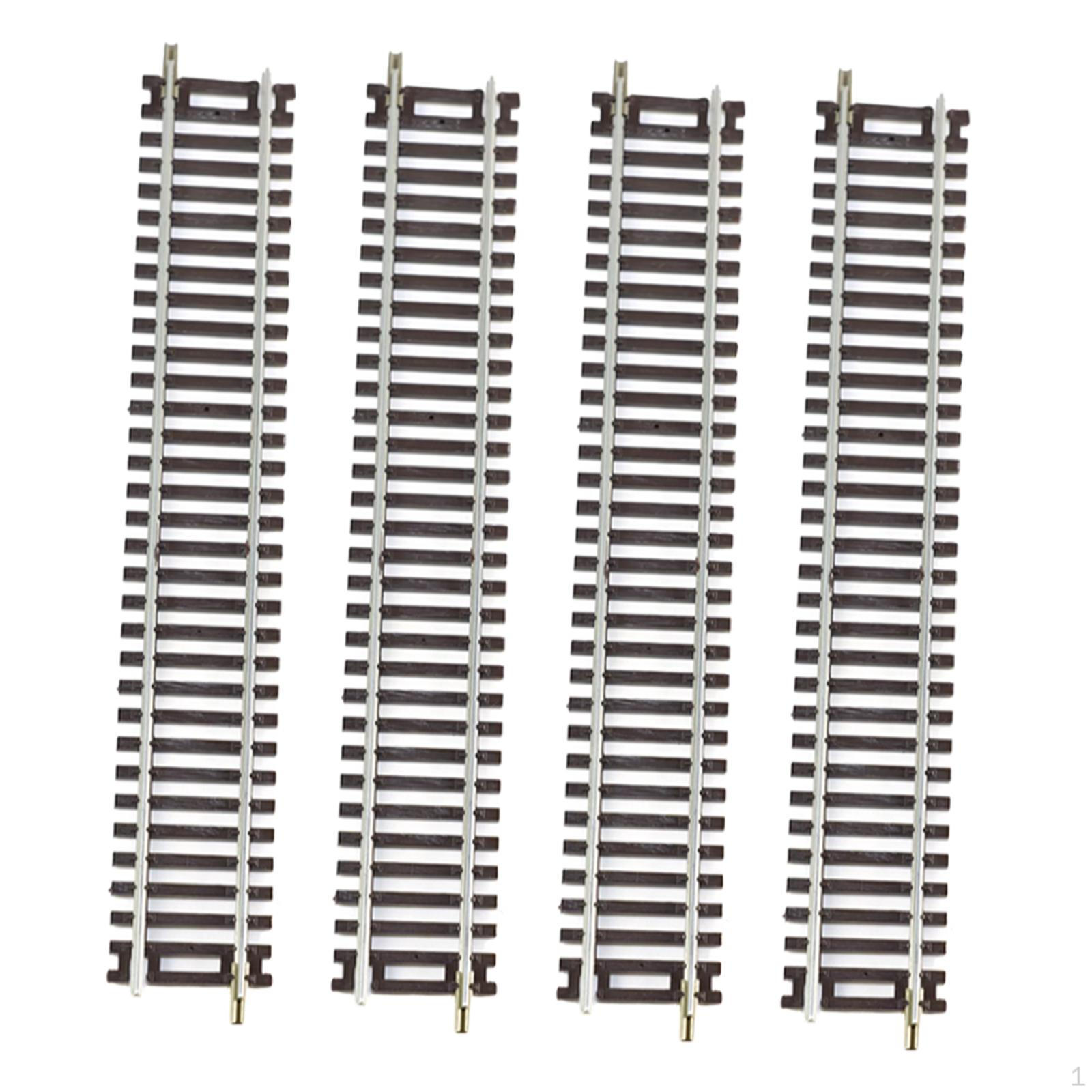 

Набор из 4 элементов железнодорожного пути масштаба HO для DIY макетов железных дорог в 1:87 24.1cmx3cm