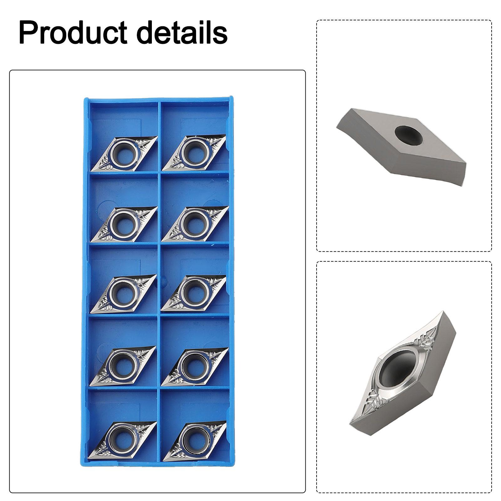 

Carbide Cutter Blades 10pcs DCGT11T302AK DCGT32 50 5 Inserts for Aluminum Machining with High Rigidity and Strong Resistance China Mainland