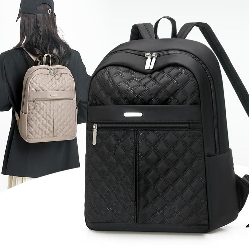 Zaino da Viaggio per Laptop da Donna, Borsa a Spalla Doppia Casual di Grande Capacità, Cartella Scolastica per Studenti
