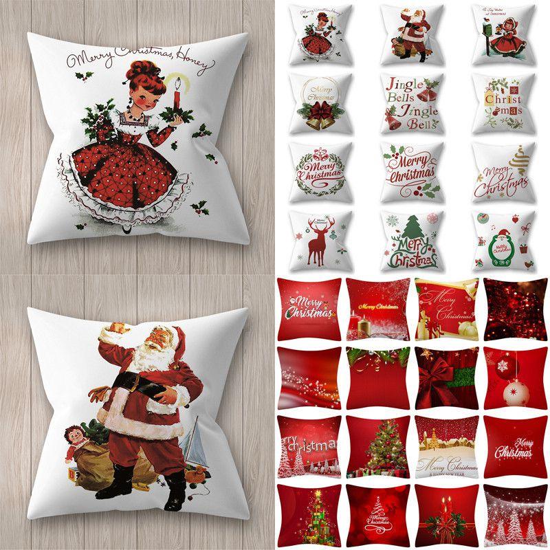 Vibrant Christmas Themed Decorative Cushion Cover For Festive Home Decor 18x18