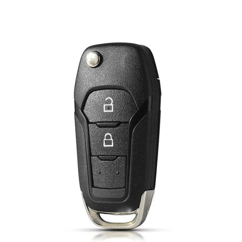 For Ford F-150 F-250 F-350 Explorer Ranger Ka Fiesta Mondeo 2/3 Buttons Smart Remote Car Key Case