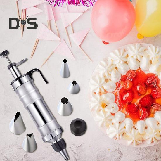 13 ks sada na zdobení dortů z nerezové oceli, stroj na výrobu sušenek, lis na sušenky, opakovaně použitelná sada na zdobení polevy na dorty a muffiny.