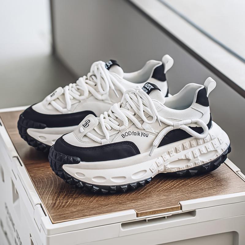 Мужские трендовые кроссовки Clunky для активного отдыха нескользящие дышащие повседневные спортивные кроссовки удобная рабочая обувь 39 белый 3322₽