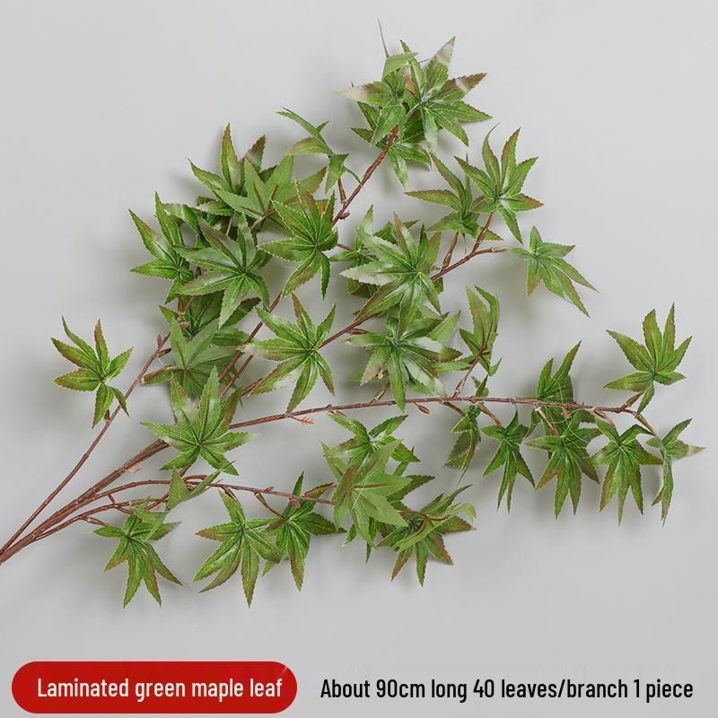 Artificial Red Maple Leaf Branch for Decoration and Landscaping