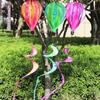 Air Balloon Wind Spinner Rainbow Hanging Wind Twister Outdoor Windmill Garden Yard Home Festival Celebration Balloon