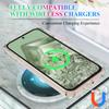 For Google Pixel 8a Magnetic Case Clear TPU+Acrylic Phone Cover Compatible with MagSafe