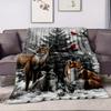 Custom Cartoon Unicorn Blanket: Living Room, Bed, Baby Quilt; Ideal for Air Conditioning, Naps, and More.