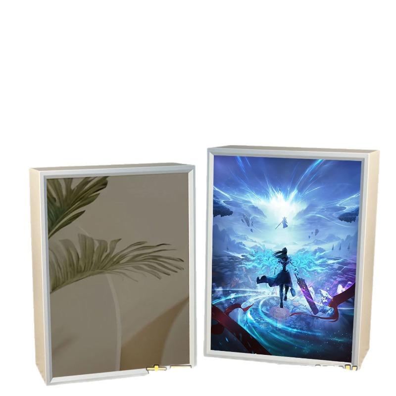 21cm/8.27in 3D Anime LED Lights Mirror Light Painting Fights Break Sphere Game Peripherals Collectible Desk Ornaments Toys Gifts