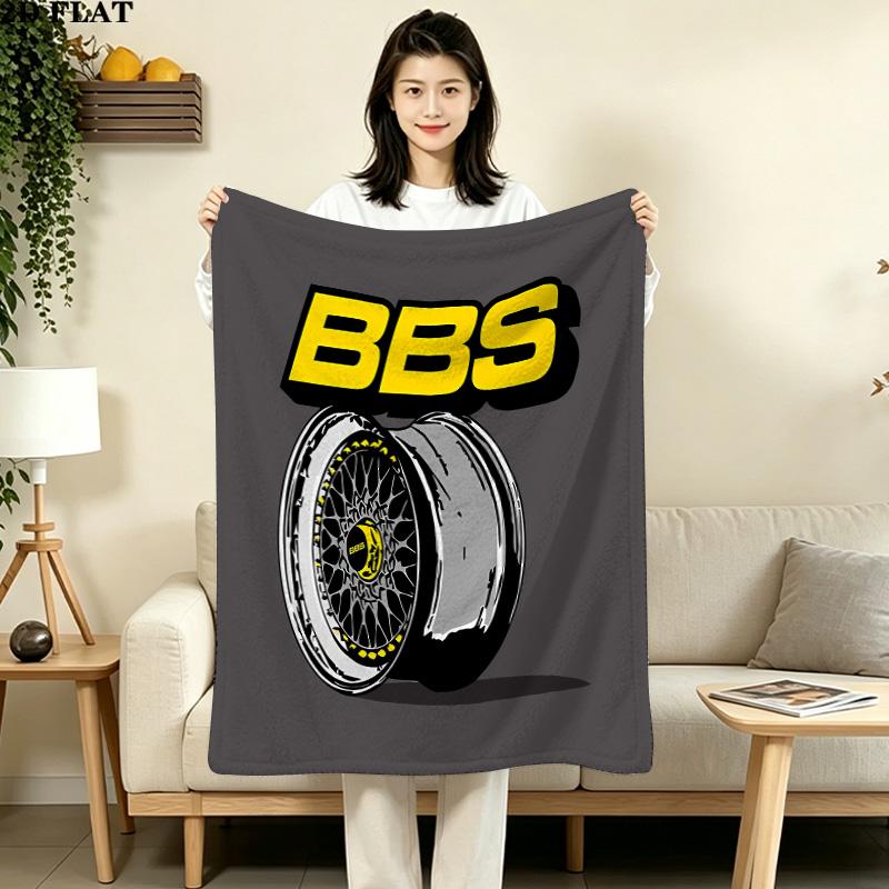 1PC Bbs Patterned Flannel Blanket Suitable For All Seasons For Home Decor Warmth And Comfort Gifts Holiday Present