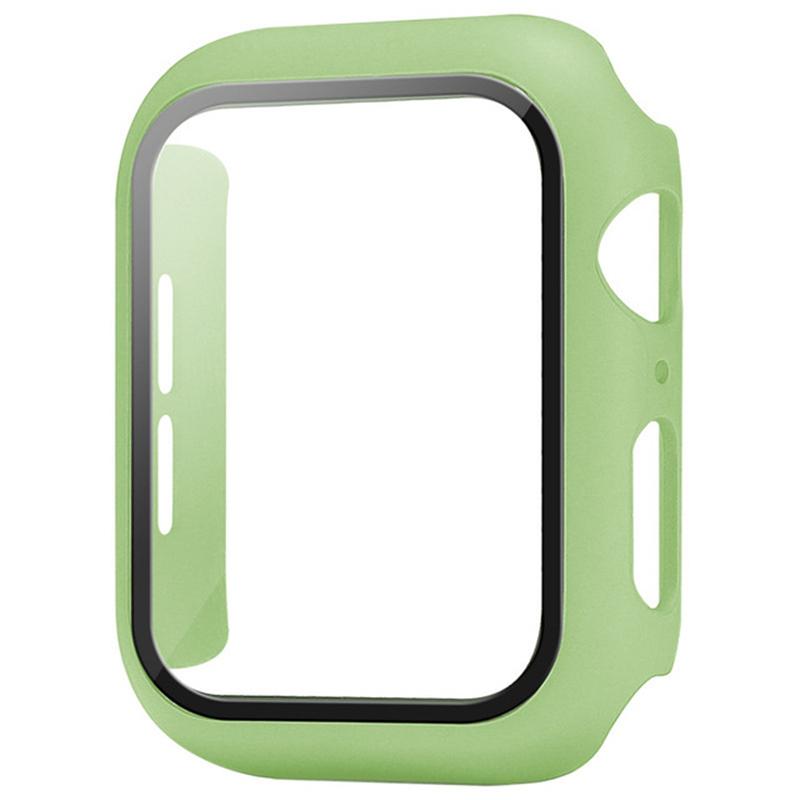 Glas+Hülle Für Apple Watch Hülle 9 8 7 6 SE 3 iWatch Zubehör Displayschutz Apple Watch Serie 44mm 40mm 38/42mm 45mm 41mm