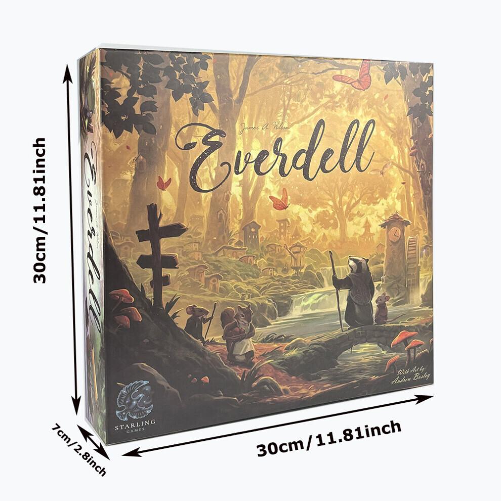 Everdell Board Game Fantasy Forest Strategy Game Card Collection & Worker Placement Family Party Game for 1-4 Players