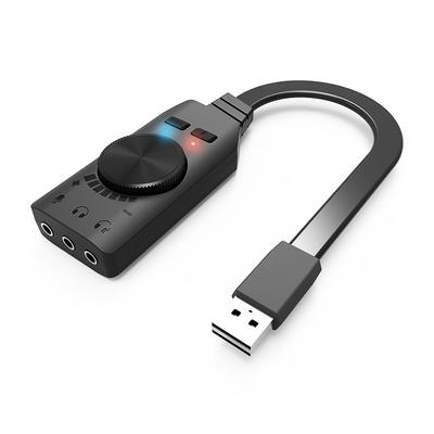 GS3 USB 2.0 externí zvuková karta virtuální 7.1kanálový adaptér zvukové karty Plug and Play se sluchátky