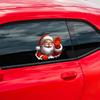 Santa Waving Hand Decal,3D Self-Adhesive Vinyl Sticker for Christmas, Polyvinyl Chloride Car & Window Cling, Suitable for Glass, Metal, Ceramic