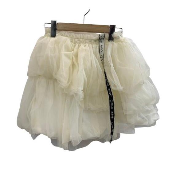 [Used] SNIDEL Chacott Tulle Tutu Mini Skirt Size 0 SWFT251057 Skirt White 201LB-120