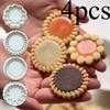 4pcs Vintage Minimalist Classic Sandwich Cookie Gift Box Mold Set - Valentine's Day Chocolate Jam Cheese Afternoon Tea Press Mold