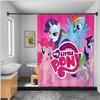 Hot Cartoon My L-Little P-Pony Shower Curtain Waterproof Polyester Fabric Paint Colorful Bath Curtains Curtain with Hook