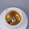 1Pcs Rotatable Straight Oblique E27 Lamp Holder 10A Flat Screw Led Lighting Bulb Head Base 230V White