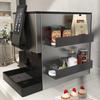 1pc Heavy Duty Magnetic Refrigerator Storage Rack Carbon Steel Refrigerator Spice Rack Strong Magnet, Space Saving Storage Rack