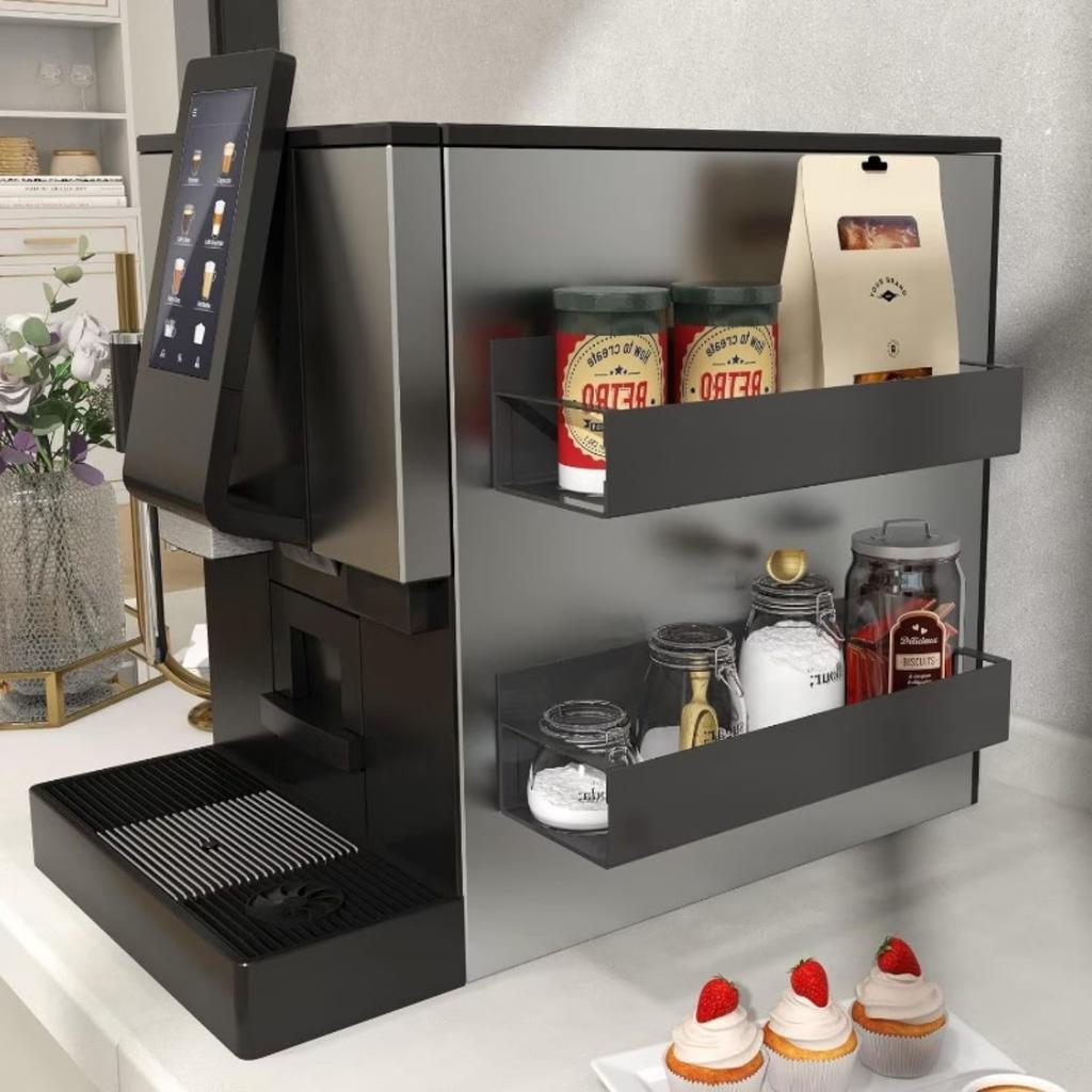 1pc Heavy Duty Magnetic Refrigerator Storage Rack Carbon Steel Refrigerator Spice Rack Strong Magnet, Space Saving Storage Rack