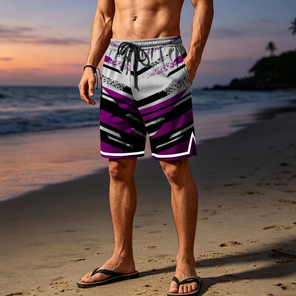 Men's Breathable Mesh Athletic Shorts for Summer Workout and Casual Wear
