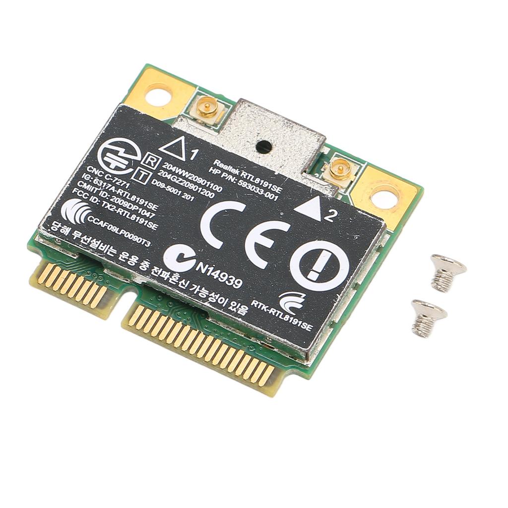Mini-PCI-E WLAN-Karte Langlebige Platine 2,4 GHz 150 Mbit/s Stabile Drahtlose Netzwerkkarte für Computer
