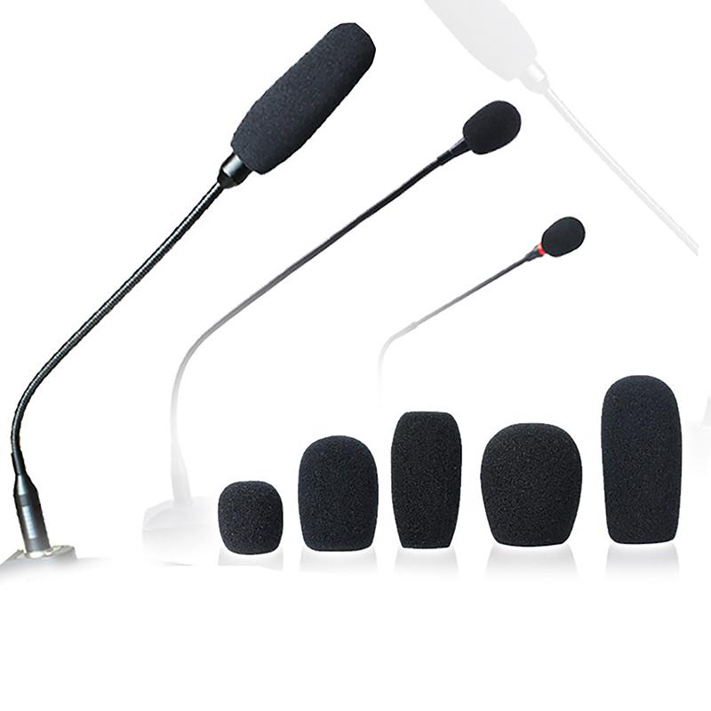 5 Stück Schaumstoff-Ohrhörer-Mikrofonabdeckung Mikrofon-Windschutz Kopfhörer-Schwamm Schwarz Mikrofon-Spezialset Headset-Ersatz