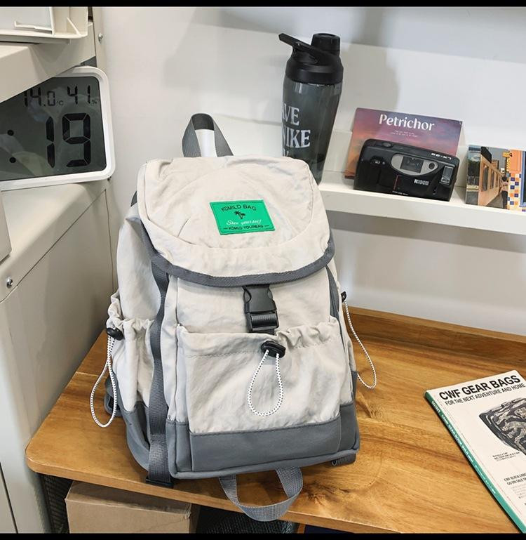Schoolbag New Outdoor Leisure Bundle Small Backpack Female College Student Design Mountaineering Hiking Light Travel Backpack Male