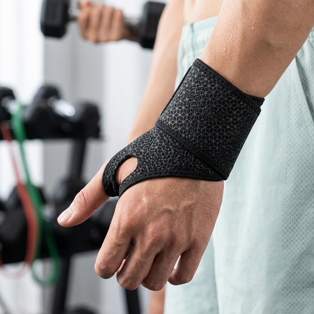 1pcs Wrist Brace Support Sport Wrist Thumb Compression Wraps for Carpal Tunnel Adjustable Wrist Straps for Men Women