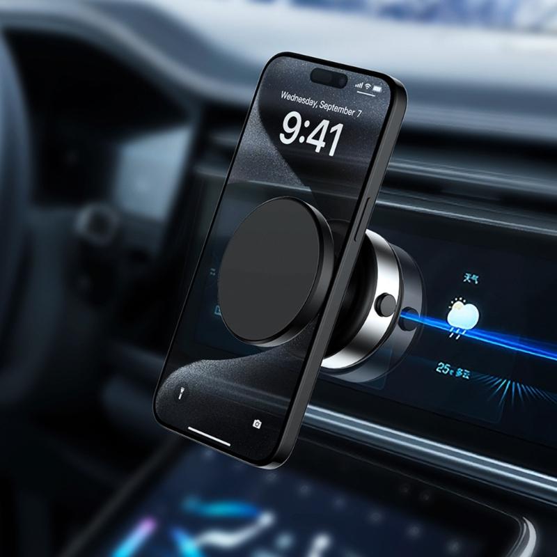 Stable Car Mount Bracket Rack 360 Degree Rotation Nonslip Grip Suitable for Phone Navigation Easy Storage and Travel Use