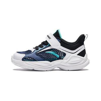 Kinder rutschfeste abriebfeste Low-Top Laufschuhe Kinder Sneaker Weiß Schwarz Blau A312429919-2