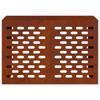 Air Conditioner Cover Rust Colored 90 x 40 x 60 cm Weatherproof Steel