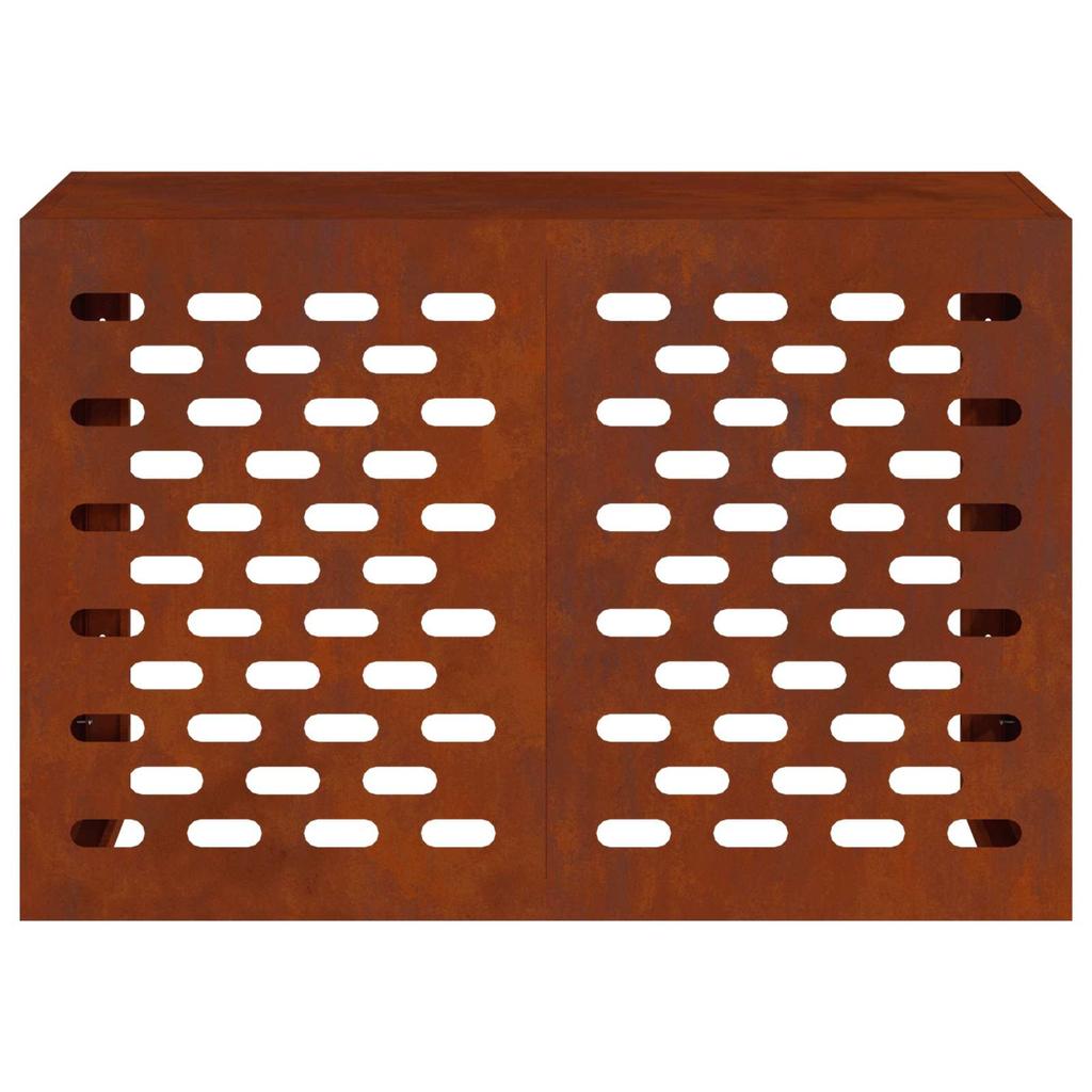 Air Conditioner Cover Rust Colored 90 x 40 x 60 cm Weatherproof Steel