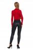 Women's High Waist Imitation Leather Leggings, Fashionable, Stylish, MORAJ XL Black