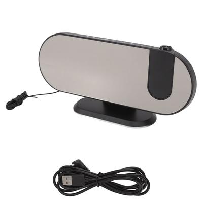Projection Alarm Clock USB Powered Mirror Display Design High Brightness LED Light Source Ceiling