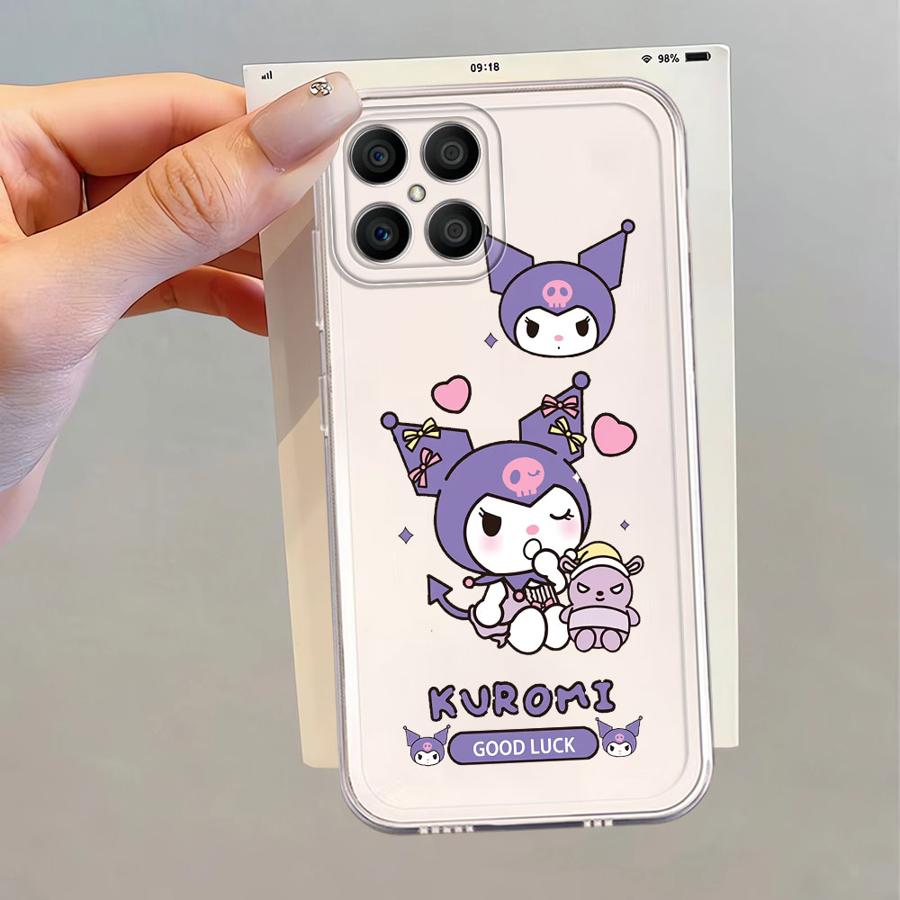 Sanrio Cute Melody Kuromi Soft Phone Cover Case for Honor X8b X7b X9a X8 X8a X9b 90 Lite