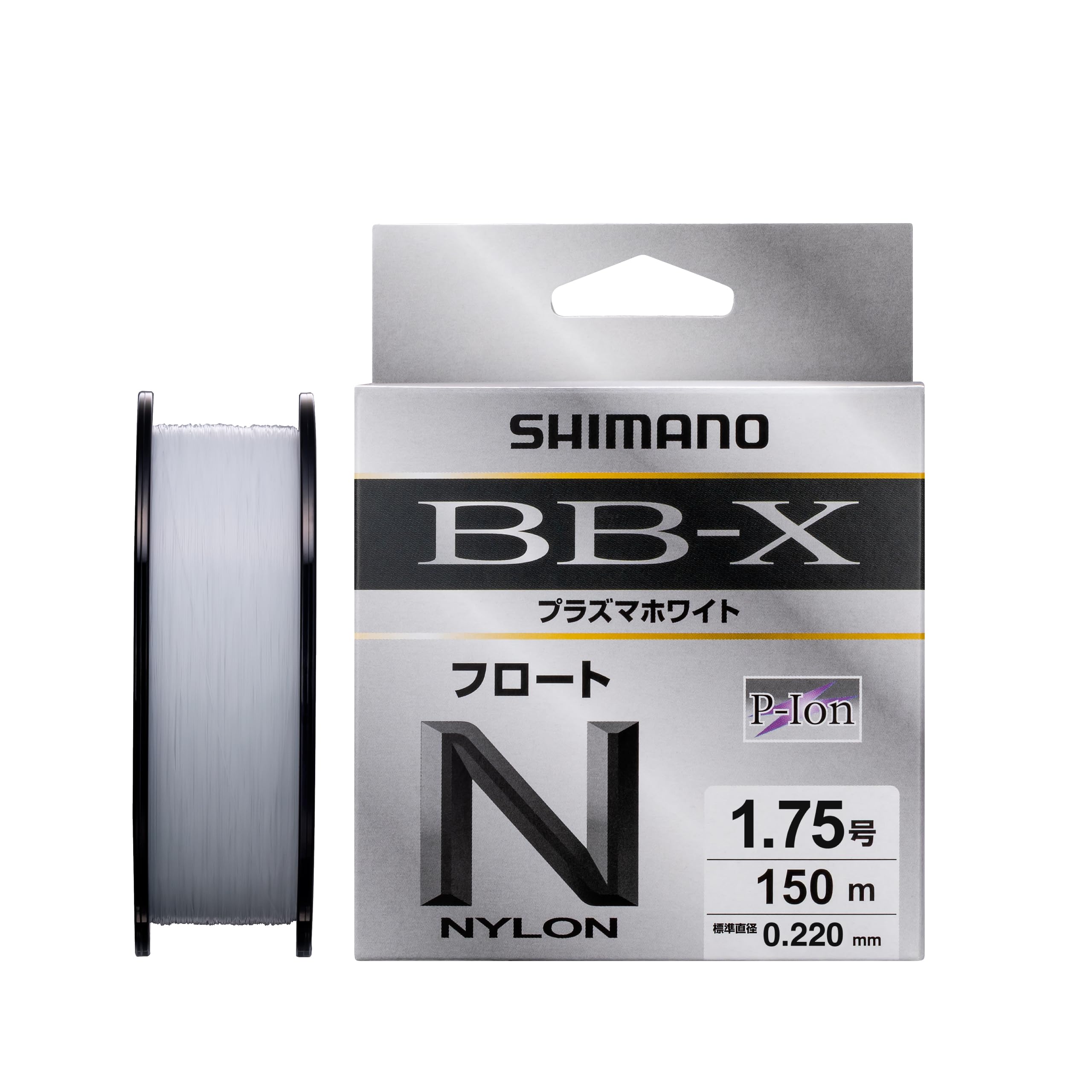 

Shimano Plasma White Float Nylon Fishing Size White BB-X Line, 150m, LA-C54Y, 1.75,