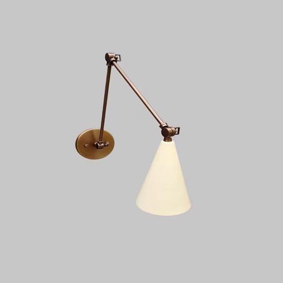 Artikulert Diabolo Messing Vegglampe – Stilnovo-inspirert Midt-Century Enkel Sconce