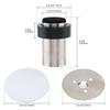Silver Stainless Steel Floor Door Stop Cylindrical Wall Protector Heavy Duty Universal Bottom Top Mount