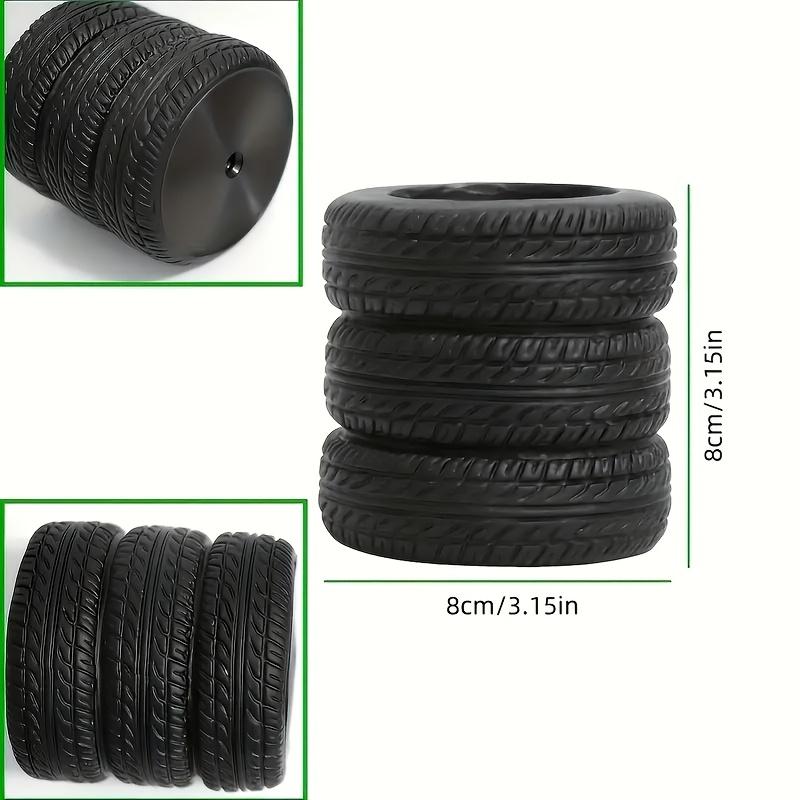 

1PC Fun Tire Shaped Pen Holder - Durable Black PVC Desktop Storage Box, Suitable for Schools and Offices чорний