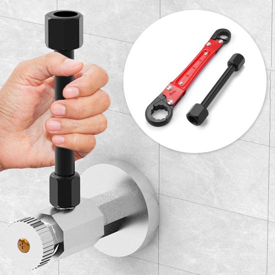 Adjustable Wrench Professional Plumber Tool Durable Construction Multipurpose Easy To Use Compression Angle Stop Wrench Kit