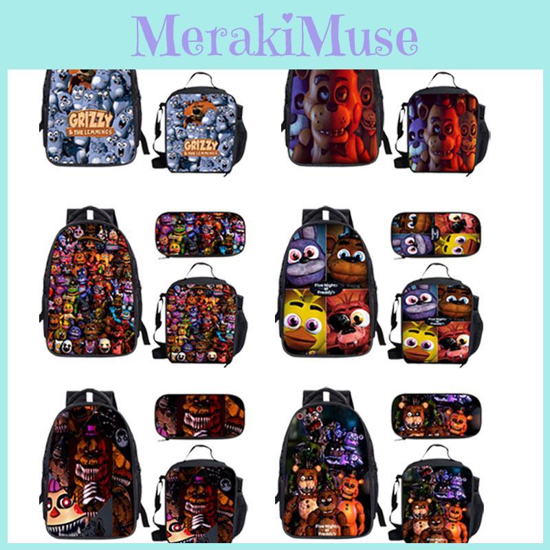 Five Nights At Freddy's Children's Backpack Set Durable Polyester Fabric Spacious 20-35l Capacity