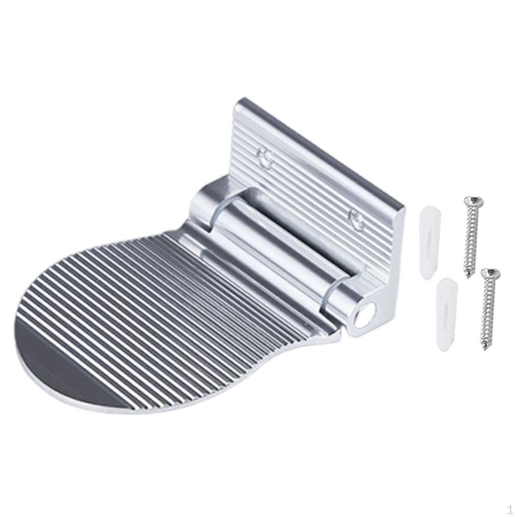 Foldable Shower Foot Rest Accessories Easy Installation Support Wall Mounted Stool