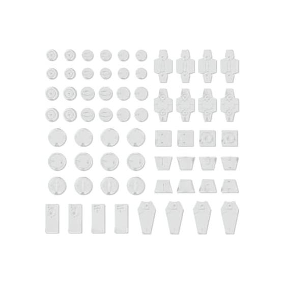 30MM Индивидуальный материал (Детали декора 1 Белый) Пластиковая модель с цветовой кодировкой