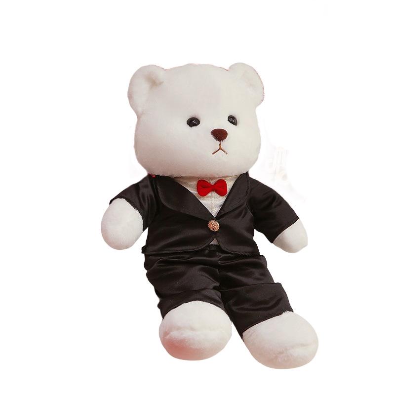 Wedding Teddy Bear Bridal Bed Doll - Interactive Throwing Scene Doll